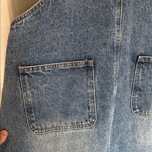 TNR Jeans Blue Denim Overall Dress NWTs!! - Picture 5 of 9